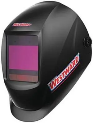 WESTWARD 33N558 Auto Dark Welding Helmet, 5-8/8-13, Black