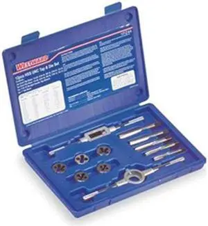 WESTWARD 1PZ44 Tap/Die Set,12 Pieces