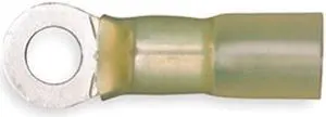 3M MH10-10RX Ring Terminal, #10 Stud Size, 10 AWG, 600 V, Heat Shrink