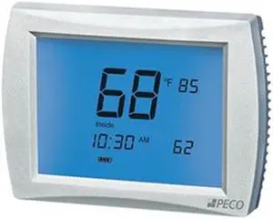PECO T12532-IAQ Programmable Thermostat , 7, 5-2, 5-1-1 Programs, 3 H 2 C, Wall