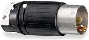 HUBBELL WIRING DEVICE-KELLEMS CS8265C Locking Plug, Non-NEMA, 50 A, 250V AC,