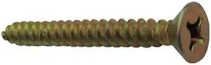 ZORO SELECT 08034PS Masonry Screw w/Bit,#8x3/4 In,PK100