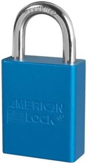 Lockout Padlock, KA, Blue, 1/4 In., PK12