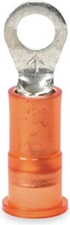 3M MNG18-10R/LX Ring Terminal, #10 Stud Size, 18 AWG, 1,000 V, Nylon Insulated,