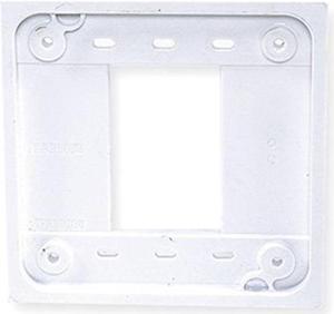 HUBBELL WIRING DEVICE-KELLEMS HBL4APW Quad Receptacle Adapter Plates, Number of