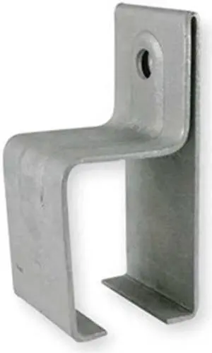 ZORO SELECT 1XMY4 Steel Bracket,Single Box, 4-9/16"L x 2"W