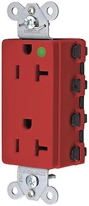 SNAPCONNECT SNAP2182RA Receptacle, 20 A Amps, 125V AC, Flush Mount, Decorator