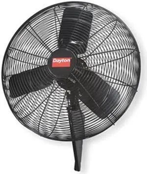 DAYTON 2RDZ8 Light Duty Quiet Design Industrial Fan, Wall Mount, 24 in Blade