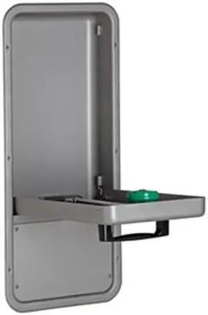 HAWS 7656WCC Plumbed Eyewash, Wall Mount, Plumbed, 32 in H., 14 in W