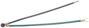 IDEAL 30-3287 Grounding Tail,2-Wire,PT,Fork,Green,Pk25