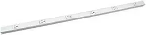 LEGRAND WH20GB512 Outlet Strip, Plug Converter, 5-15R, 5 ft., White