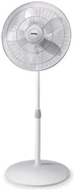 Pedestal Fan, Wh, 1950/1680/1380 cfm, 18in.