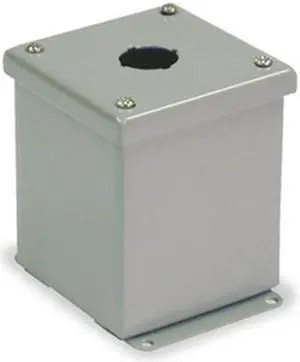 WIEGMANN PBGX1 Pushbutton Enclosure,22mm,1 Hole,Steel