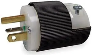 HUBBELL WIRING DEVICE-KELLEMS HBL8315C 3 Wire Straight Blade Plug Hospital