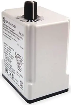 SCHNEIDER ELECTRIC 9050JCK13V20 Time Delay Rlay,120VAC,10A,DPDT,0.6 sec.