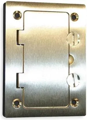 HUBBELL WIRING DEVICE-KELLEMS S3826 Box Cover, Floor Box Type, 1 Gang, Brass HUBBELL WIRING DEVICE-KELLEMS S3826 Box Cover, Floor Box Type, 1 Gang, Brass