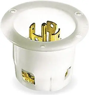 Hubbell Wiring Device-Kellems Flanged Inlet,208V,30A,L21-30P,4P,5W,3PH  HBL2815