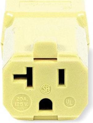 HUBBELL WIRING DEVICE-KELLEMS HBL5369VY Connector,5-20R,20A,125V