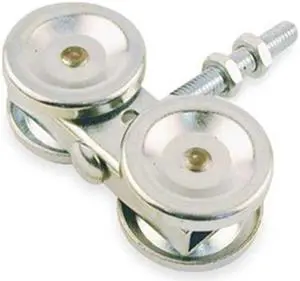 ZORO SELECT 4PE57 4-5/8"L x 1-17/32"W Hanging Door Track