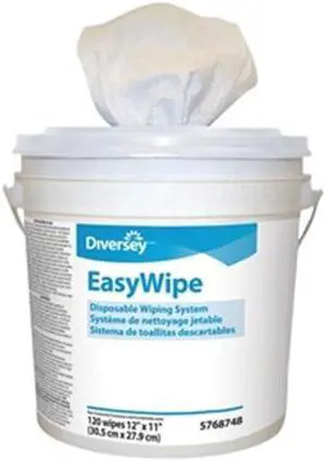 Disposable Wipes Refill, 12-1/2" x 10-5/8", 6 Pack, 120 Sheets/ Pack  DIVERSEY 5831874