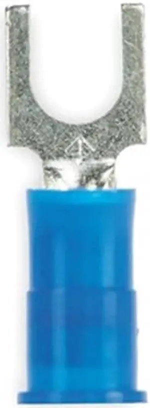 3M MNG14-8FBX Fork Terminal, #8 Stud Size, 14 AWG, 600 V, Nylon Insulated,