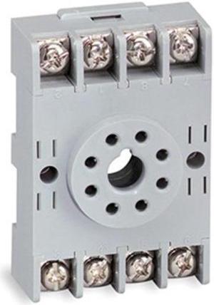 SQUARE D 8501NR52 Relay Socket,Standard,Octal,8 Pin,16A