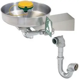HAWS 7360BTWC Plumbed Eyewash, Wall Mount, Plumbed, 9 in H., 15 in W