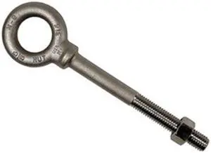 KEN FORGING N2032-316SS-6 Eye Bolt With Shoulder, 1-1/4"-7, 6 in Shank, 2-3/16