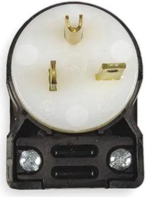 HUBBELL WIRING DEVICE-KELLEMS HBL5466CA Straight Blade Plug, 6-20P, 20 A, 250V