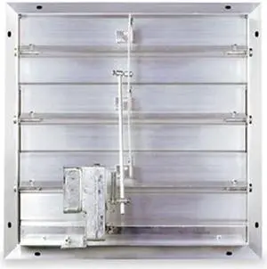 Motorized Damper, 12 In, 120/240 V, Alum