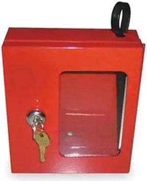 ZORO SELECT 2NEU2 Emergency Lock Box,Wall Mount,1 Key