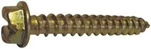 ZORO SELECT 14100HS Masonry Screw w/Bit, 1/4x1 In, PK100, Length: 1"