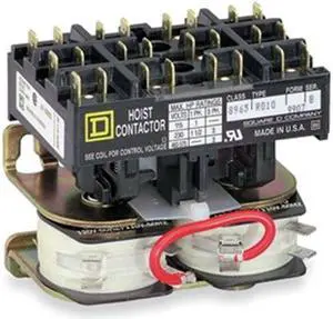 SQUARE D 8965RO10V02 120VAC Reversing Hoist Contactor 3P