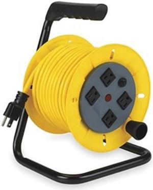 Cord Reel, Manual, 14/3, 40Ft, Yellow