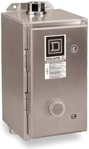 SQUARE D 8536SBW12V02S Nonreversing Magnetic Motor Starter, 4, 4X NEMA Rating,