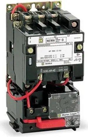 SQUARE D 8536SCO3V08H30 Nonreversing NEMA Magnetic Motor Starter, No Enclosure