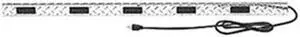 LEGRAND S20GB306 Outlet Strip, Plug Converter, 5-15R, 3 ft., Silver