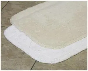 LACEY MILLS 08287STK Bath Rug,Essence,21x34,19 oz.,White
