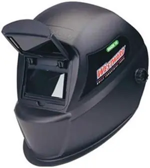 WESTWARD 4UZZ3 Passive Welding Helmet, 10, Black