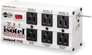 Isobar Surge, 6  Outlet, 6 Ft Cord, RJ11