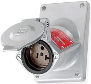 HUBBELL WIRING DEVICE-KELLEMS UGRA20231 Straight Blade Receptacle, 5-20R, 20 A,