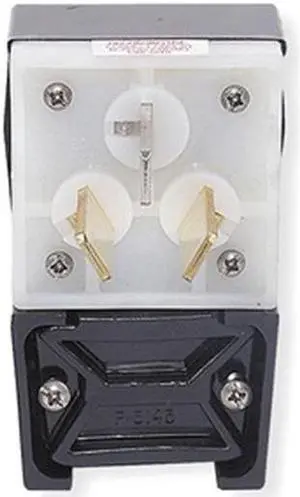HUBBELL WIRING DEVICE-KELLEMS HBL7977 Straight Blade Plug, 10-50P, 50 A,