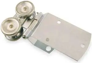 ZORO SELECT 4PE56 Hanger, Door, Track, 4-5/8"L x 2-1/4"W