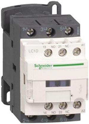 SCHNEIDER ELECTRIC LC1D09B7 IEC Magnetic Contactor, 3 Poles, 24 V AC, 9 A,