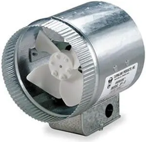 Axial Duct Booster, Sleeve, 15-1/2 In. L