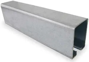 ZORO SELECT 4PE53 Steel Track, Box, 8 ft.
