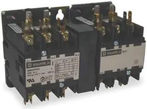 SQUARE D 8965DPR33V02 120VAC Reversing Hoist Contactor 3P 30A