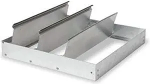 DAYTON 2FTU9 Damper,Vert/Horiz Mtg,17 3/4 Sq