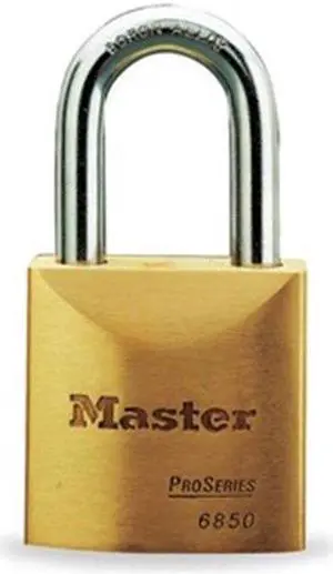 MASTER LOCK 6850KALJ-10G013 Padlock, Keyed Alike, Long Shackle, Rectangular