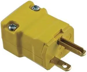 HUBBELL WIRING DEVICE-KELLEMS HBL5666VY 3 Wire Commercial Straight Blade Plug